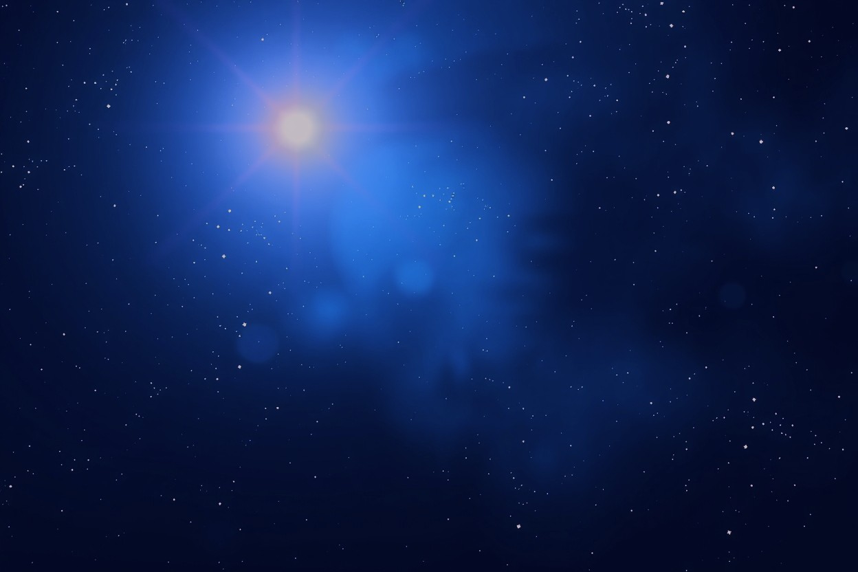 Kosmischer Weltraum mit Sternen und Nebeln